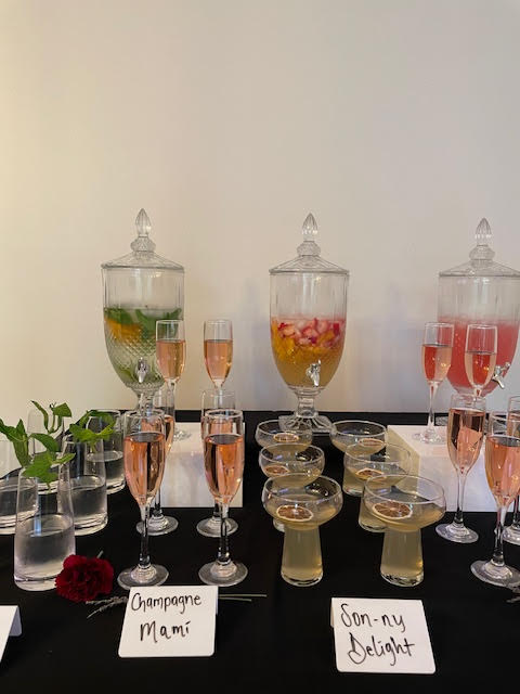 mocktails at a nesting party